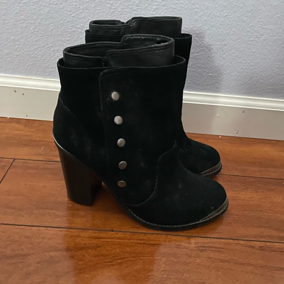 Black womens booties - Picture 3 of 7